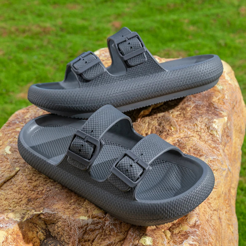 Women's Fashion Slide Sandals  Comfortable EVA Platform Slippers for Indoor Outdoor Wear Breathable Soft Sole House Shoes