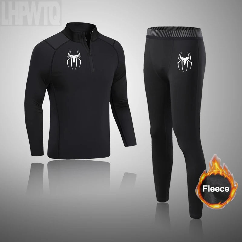 Winter Thermal Underwear Men Long Johns Sets Fleece Warm ski Thermal Underwear Sports  Winter Thick Thermo Underwear Sets