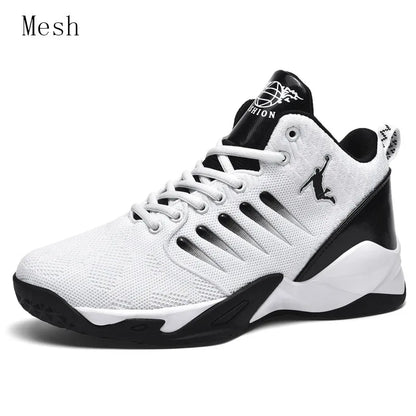 Men's Basketball Shoes Breathable Cushioning Non-Slip Wearable Sports Shoes Gym Training Athletic Basketball Sneakers for Women