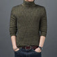 Fashion Half High Collar Knitted Spliced All-match Sweater Men's Clothing 2023 Autumn New Casual Pullovers Loose Korean Tops