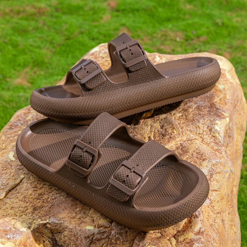 Women's Fashion Slide Sandals  Comfortable EVA Platform Slippers for Indoor Outdoor Wear Breathable Soft Sole House Shoes