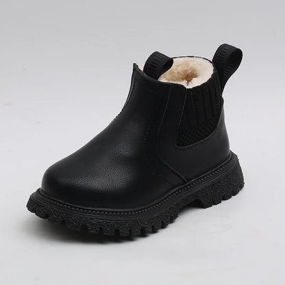 Autumn Winter Baby Kids Short Boots Super Warm Boys Girls Shoes Pu Leather Children Boots Fashion Toddler Boots Kids Snow Shoes