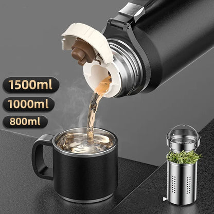 Double Wall Vacuum Flasks Stainless Steel Thermos Bottle for Tea and Coffee