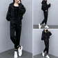 Women's Tracksuit Korean Elegant Hoodie Zipper Jacket Coat Sport Pants Two Piece Suit 2024 Spring Autumn New in Matching Set