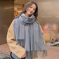 New Black Scarf Cashmere Woman Wool Ladies Scarf Warm Checkered Scarf Women's Winter Scarves XWJ07