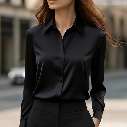 Elegant Women's Satin Blouse