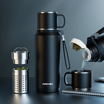 Double Wall Vacuum Flasks Stainless Steel Thermos Bottle for Tea and Coffee