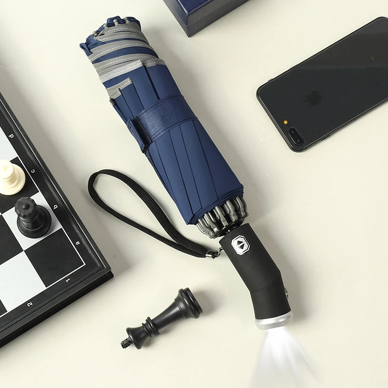 Portable UV Folding Automatic Umbrella Rain Wind Resistant Fashion Sun Umbrellas Reverse Umbrella Umbrella