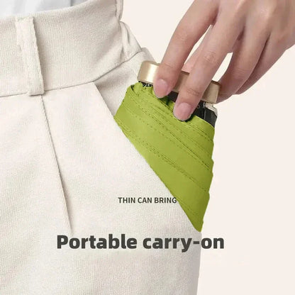 Mini Sun Umbrella Pocket Rain Umbrella Folding UV Ultraviolet Protection Sun Shade Pocket