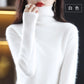 Autumn And Winter New 100% Mink Cashmere Sweater Women's High Neck Knitted Pullover Loose Korean Fashion Warm Women's Top