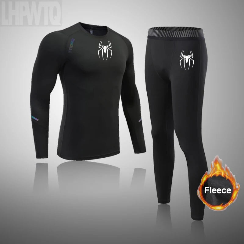 Winter Thermal Underwear Men Long Johns Sets Fleece Warm ski Thermal Underwear Sports  Winter Thick Thermo Underwear Sets