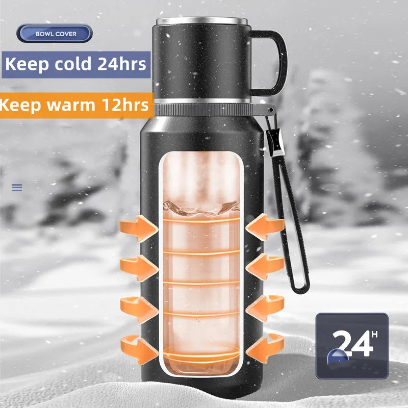 Double Wall Vacuum Flasks Stainless Steel Thermos Bottle for Tea and Coffee