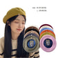 Big Size Wool Beret Hat Women Winter French Hat Girls Solid Satin Lined Autumn Berets Hats For Women Flat Cap Hat Felt Berets