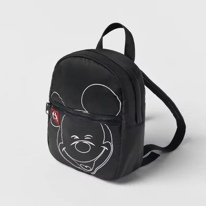 Disney Cartoon Mickey Mouse Cute Fashion Backpack Women's Minnie Canvas School Bag Fashion Large Capacity Backpack Girls Mochila