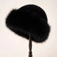 Autumn And Winter 2024 New Women's Fashion Fur Cap Fur Hat Fur Hats Mongolian Hat Brimless Plush Fluffy Skiing Riding Warm Caps