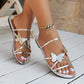 New Fashion Butterfly Cross-strap Sandals Summer Beach Shoes For Women Casual Low Heel Flat Slides Slippers