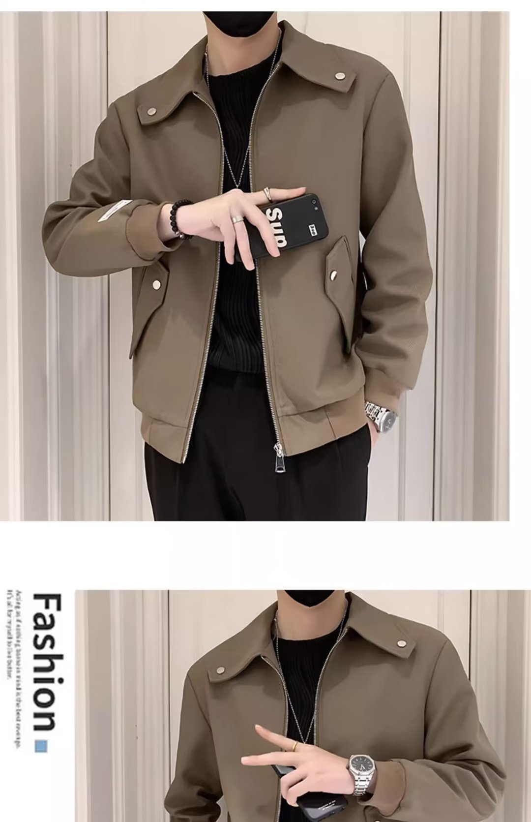 Men's New High-grade Lapel Casual Jacket