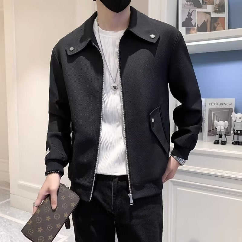 Men's New High-grade Lapel Casual Jacket