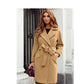 Winter Elegant long coat Unlined | Wool camel color Unlined | Ladies Long coat Unlined