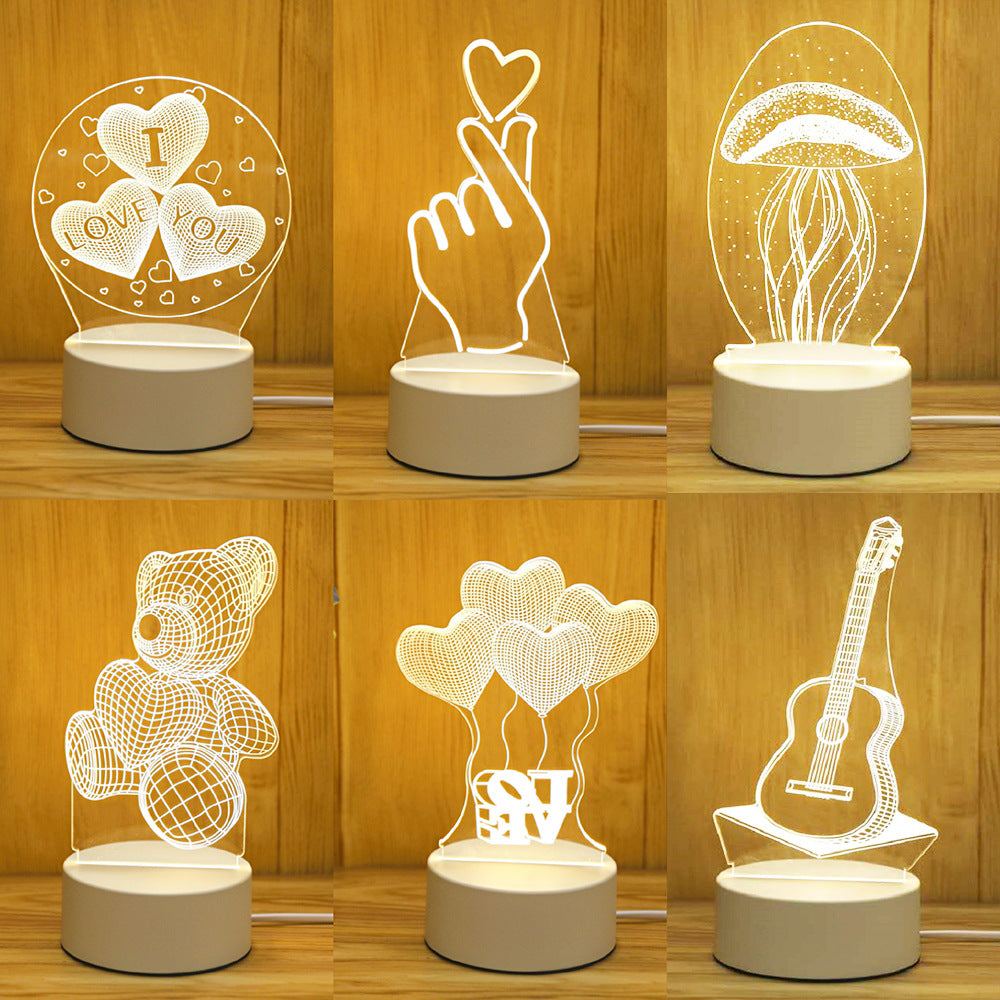 3D Night Light LOGO Welfare Holiday Gift Opening Event Advertising Gift Night Light