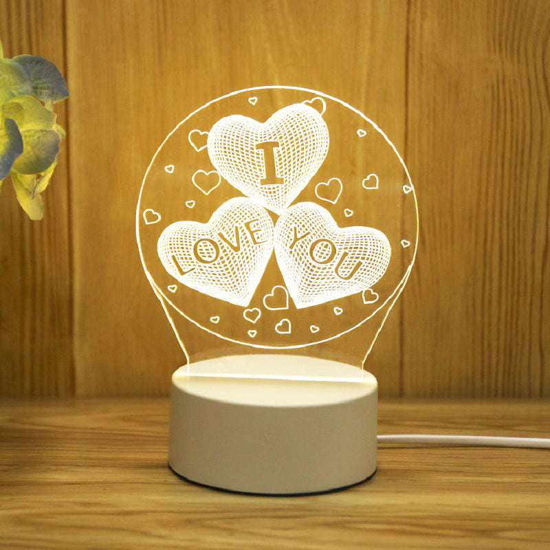 3D Night Light LOGO Welfare Holiday Gift Opening Event Advertising Gift Night Light