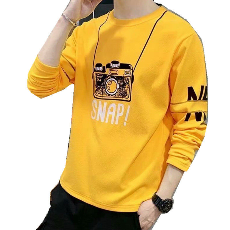 Long-sleeved T-shirt Men's Autumn 2020 New Trend Ins Sweater Bottoming Shirt Korean Version Top Clothes Loose Men's Autumn Clothes