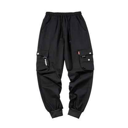 Salopette Ins pour hommes, Leggings multi-poches de marque tendance, pantalons décontractés à neuf points d'automne pour hommes, étudiants, Version coréenne de la tendance 