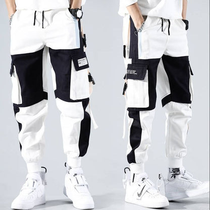 Salopette Ins pour hommes, Leggings multi-poches de marque tendance, pantalons décontractés à neuf points d'automne pour hommes, étudiants, Version coréenne de la tendance 
