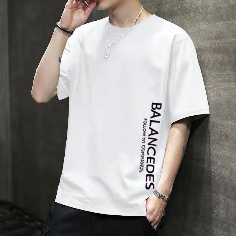 Men's Short-sleeved T-shirt 2020 New Summer Trend Korean Loose Bottoming Shirt Clothes Compassionate Large Size Youth