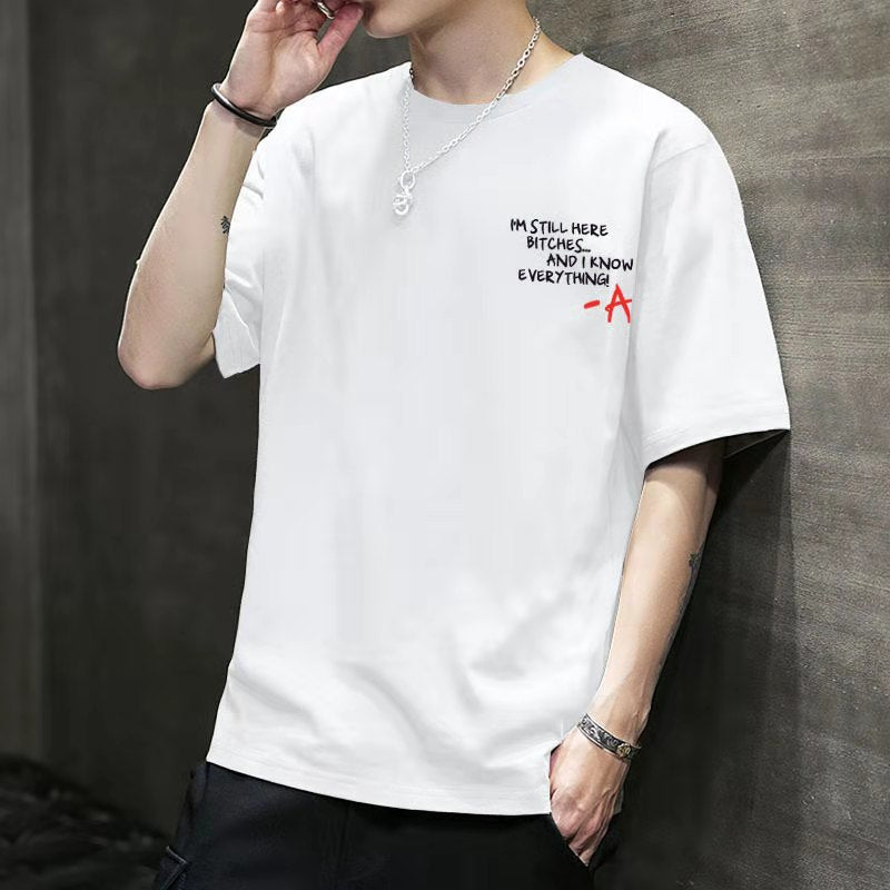 Men's Short-sleeved T-shirt 2020 New Summer Trend Korean Loose Bottoming Shirt Clothes Compassionate Large Size Youth