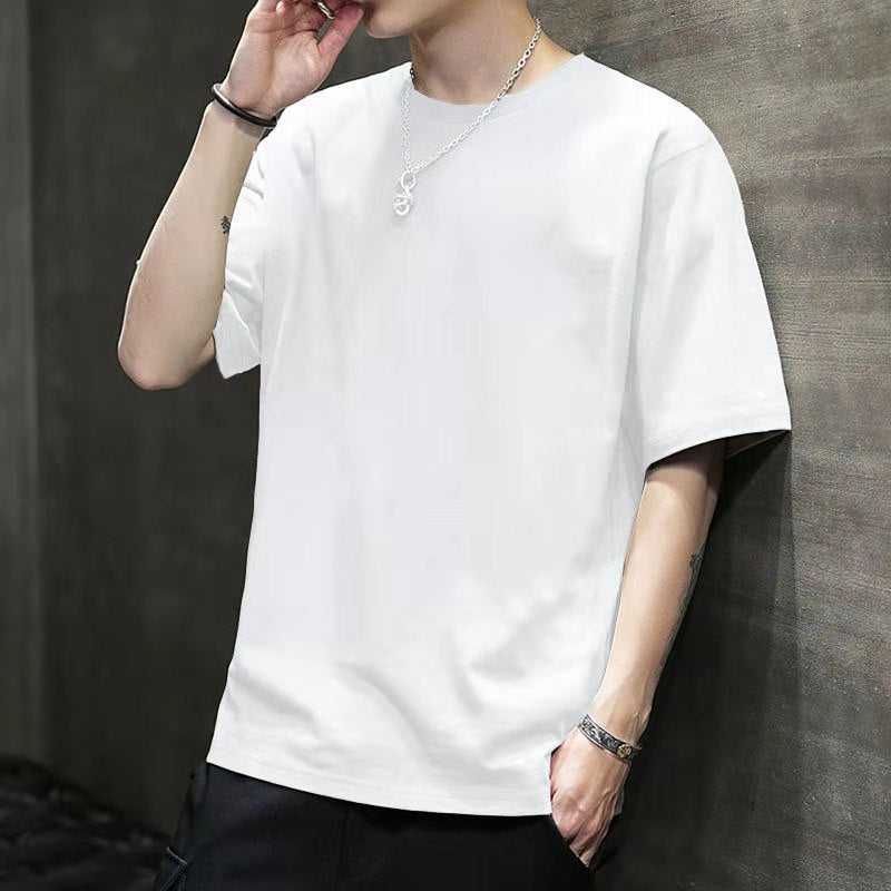 Men's Short-sleeved T-shirt 2020 New Summer Trend Korean Loose Bottoming Shirt Clothes Compassionate Large Size Youth