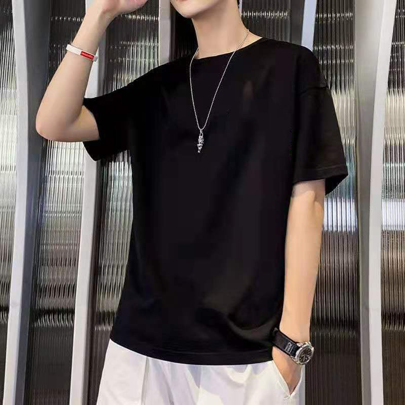 Men's Short-sleeved T-shirt 2020 New Summer Trend Korean Loose Bottoming Shirt Clothes Compassionate Large Size Youth