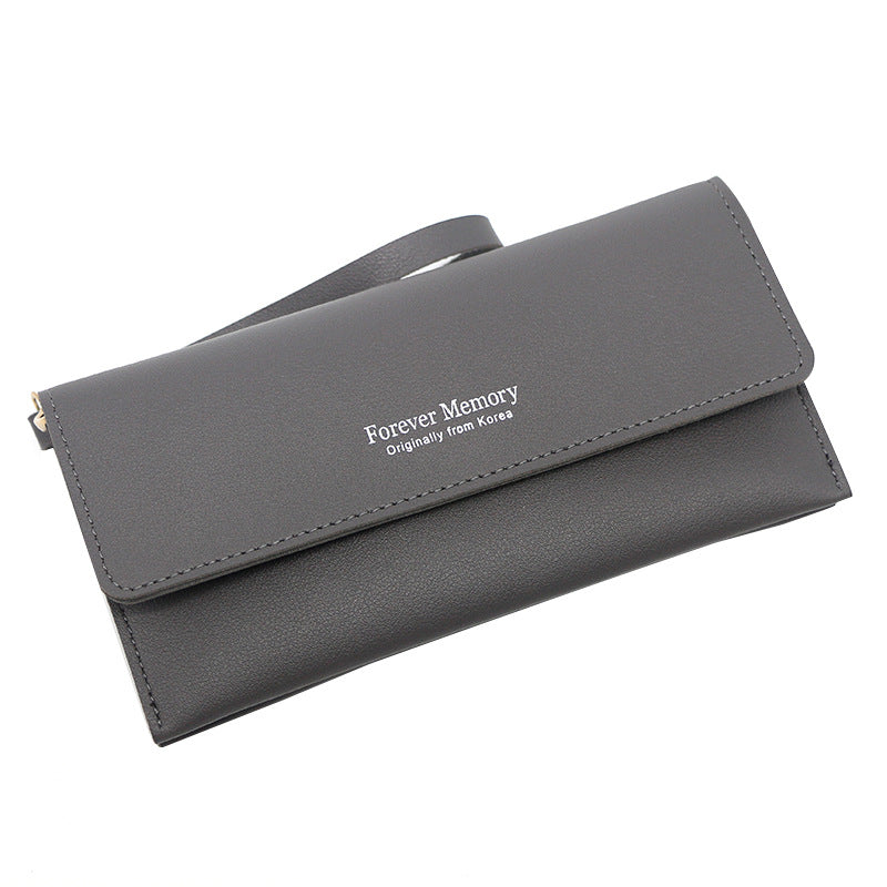 Long Simple Solid Color Ladies Wallet