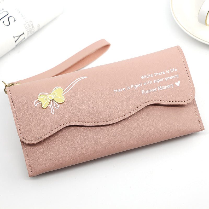 Long Simple Solid Color Ladies Wallet