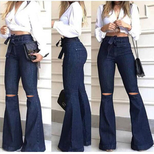 Ladies Jeans Micro Flared Pants Women's Clothing