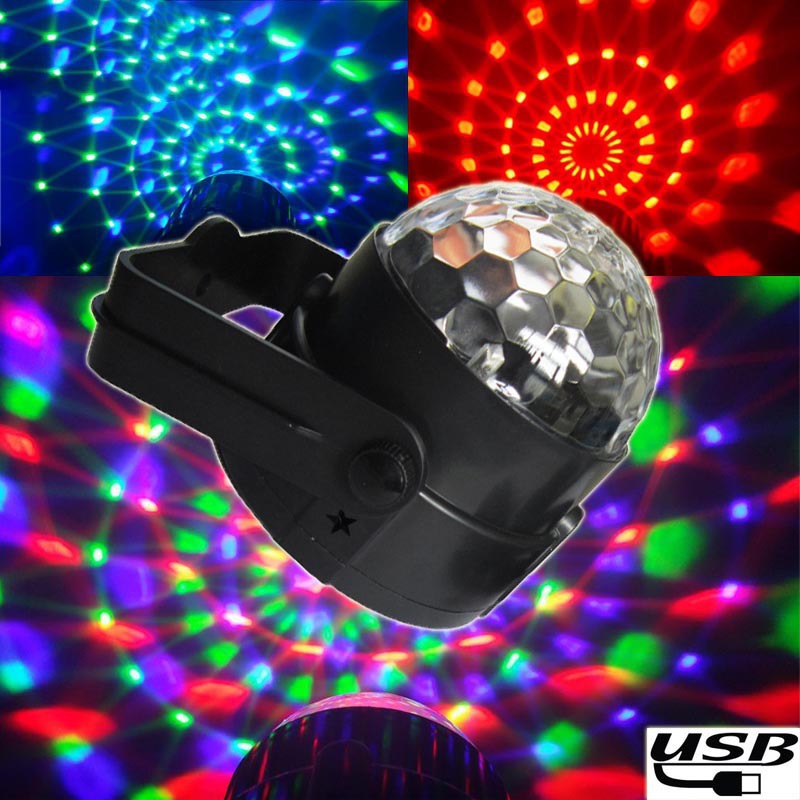 Red, Green And Blue Dynamic Flashing Magic Ball Party Atmosphere Flash