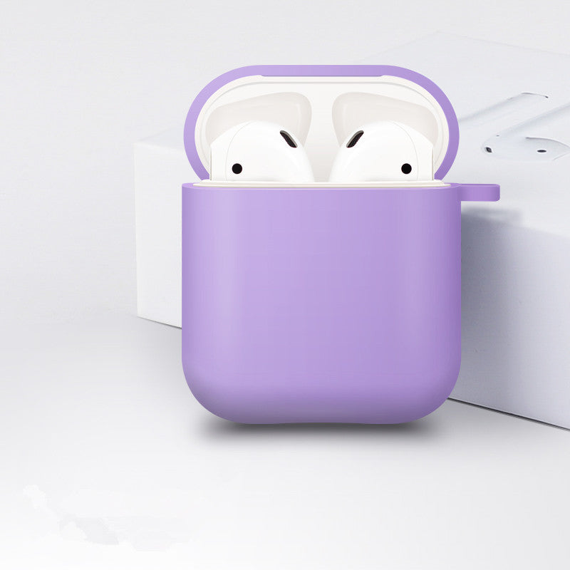 Apple Headset Second-generation Protective Sleeve Airpods2 Wireless Bluetooth Is Suitable For The First-generation Headset Hook Luminous Silicone Shell