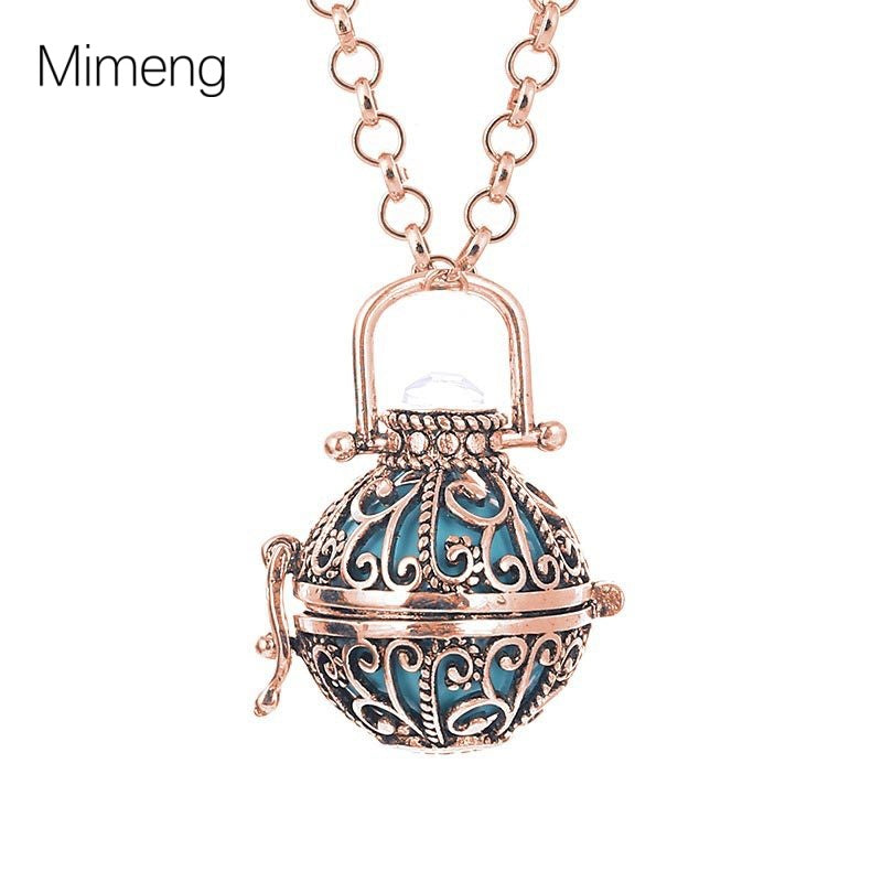 Long Popular Pendant Retro Perfume Diffusion Sweater Chain Hollow Fashion New Gift Female Cross-border Aromatherapy Necklace