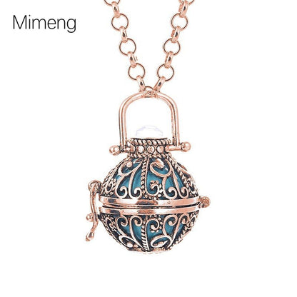 Long pendentif populaire rétro Diffusion de parfum, chaîne de pull creuse à la mode, nouveau cadeau féminin, collier d'aromathérapie transfrontalier 