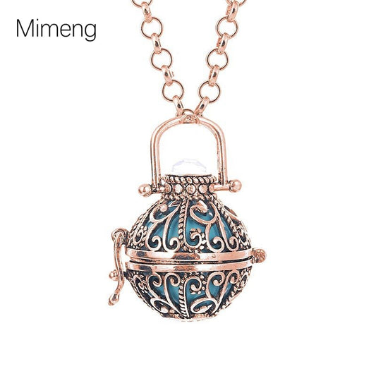 Long Popular Pendant Retro Perfume Diffusion Sweater Chain Hollow Fashion New Gift Female Cross-border Aromatherapy Necklace