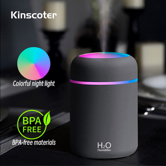 H2O Air Humidifier Portable Mini USB Aroma Diffuser With Cool Mist For Bedroom