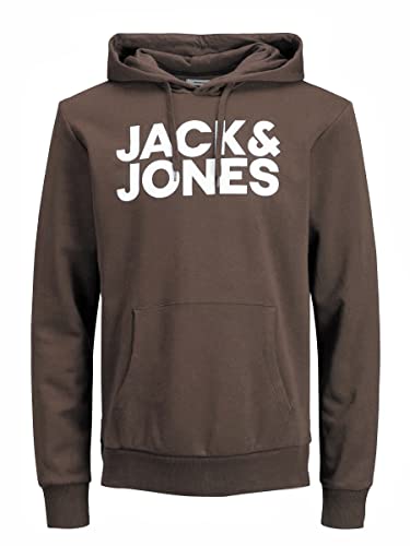 Jack & Jones Homme Jjecorp Logo Hood Noos Sweatshirt capuche, Navy Blazer/Detail:play - Reg, M EU