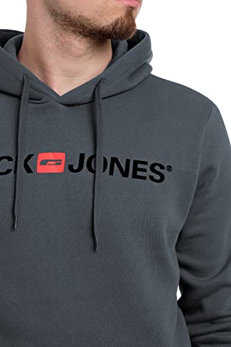 Jack & Jones Homme Jjecorp Logo Hood Noos Sweatshirt capuche, Navy Blazer/Detail:play - Reg, M EU