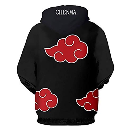 Bulex Hommes Anime Cosplay 3D Imprimer Pull Sweat à Capuche avec Poche Kangourou