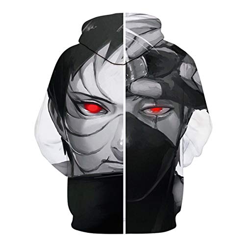 Bulex Hommes Anime Cosplay 3D Imprimer Pull Sweat à Capuche avec Poche Kangourou