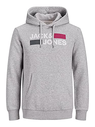 Jack & Jones Homme Jjecorp Logo Hood Noos Sweatshirt capuche, Navy Blazer/Detail:play - Reg, M EU