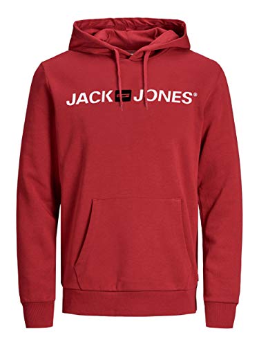 Jack & Jones Homme Jjecorp Logo Hood Noos Sweatshirt capuche, Navy Blazer/Detail:play - Reg, M EU