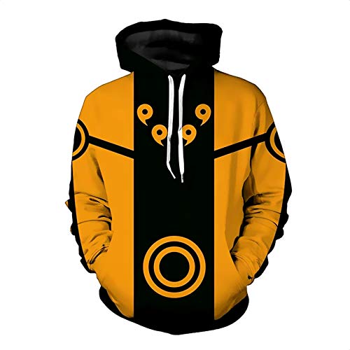 Bulex Hommes Anime Cosplay 3D Imprimer Pull Sweat à Capuche avec Poche Kangourou