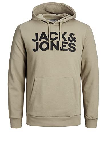 Jack & Jones Homme Jjecorp Logo Hood Noos Sweatshirt capuche, Navy Blazer/Detail:play - Reg, M EU