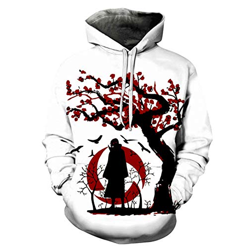 Bulex Hommes Anime Cosplay 3D Imprimer Pull Sweat à Capuche avec Poche Kangourou